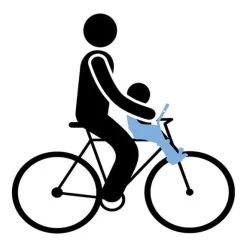 Seggiolino Thule Yepp Mini Blu -Negozio Di Biciclette TH 12020101 4