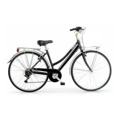 Bicicletta Urbana MBM Central 28" 6V Nero Lucido Donna