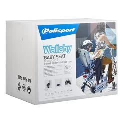 Seggiolino Polisport Wallaby FF Per Fijación Al Cuadro Grigio Scuro Argento 11 Seggiolino Polisport Wallaby FF Per Fijación Al Cuadro Grigio Scuro Argento -Negozio Di Biciclette ps 8633200002 002 1
