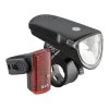 Set Di Luci AXA Greenline LED 40 USB Nero Rosso -Negozio Di Biciclette xa 712463 001
